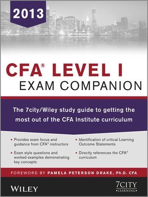 cover image of CFA Level I Exam Companion